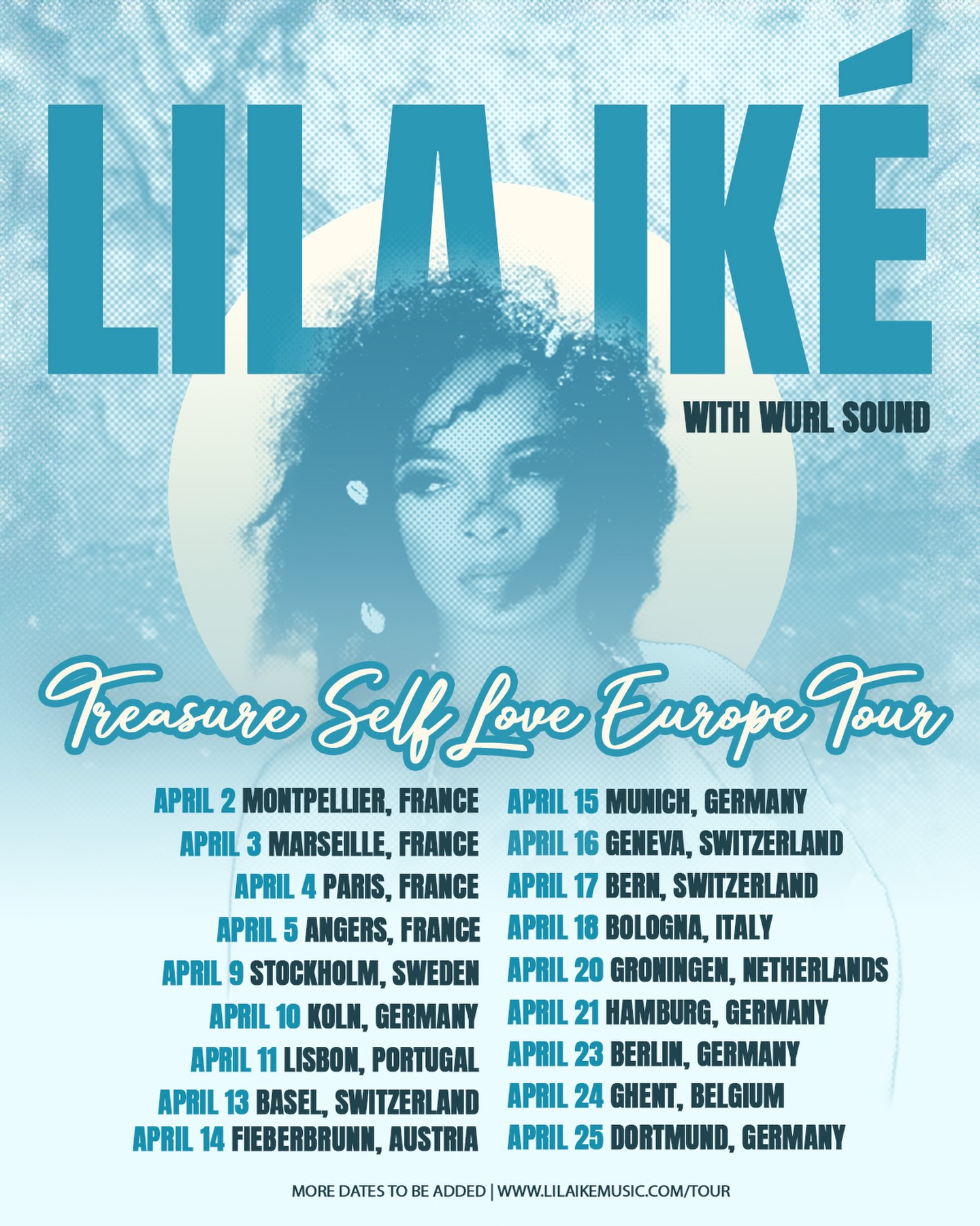 Lila Iké Treasure Self Love Tour Poster 2026